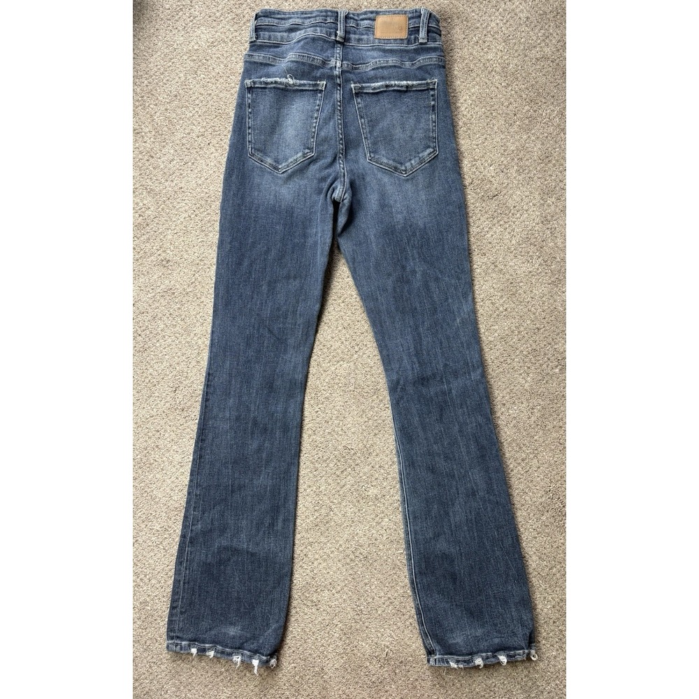 BKE Billie Jeans Womens Size 28x33.5 Slim Fit High-Rise Bootcut Distressed Denim - Picture 6 of 10